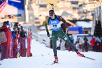 19.12.2019, xkvx, Biathlon IBU Weltcup Le Grand Bornand, Sprint Herren, v.l. Vytautas Strolia (Lithuania) in aktion / in action competes