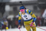 20.12.2019, xkvx, Biathlon IBU Weltcup Le Grand Bornand, Sprint Damen, v.l. Hanna Oeberg (Sweden) in aktion / in action competes