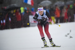 20.12.2019, xkvx, Biathlon IBU Weltcup Le Grand Bornand, Sprint Damen, v.l. Ingrid Landmark Tandrevold (Norway) in aktion / in action competes
