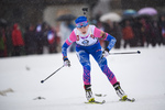 20.12.2019, xkvx, Biathlon IBU Weltcup Le Grand Bornand, Sprint Damen, v.l. Svetlana Mironova (Russia) in aktion / in action competes