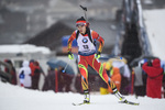 20.12.2019, xkvx, Biathlon IBU Weltcup Le Grand Bornand, Sprint Damen, v.l. Yuanmeng Chu (China) in aktion / in action competes