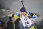 20.12.2019, xkvx, Biathlon IBU Weltcup Le Grand Bornand, Sprint Damen, v.l. Linn Persson (Sweden) in aktion / in action competes
