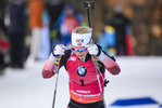 22.12.2019, xkvx, Biathlon IBU Weltcup Le Grand Bornand, Verfolgung Damen, v.l. Tiril Eckhoff (Norway) in aktion / in action competes