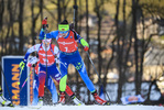 22.12.2019, xkvx, Biathlon IBU Weltcup Le Grand Bornand, Verfolgung Damen, v.l. Iryna Kryuko (Belarus) in aktion / in action competes