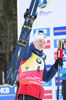22.12.2019, xkvx, Biathlon IBU Weltcup Le Grand Bornand, Verfolgung Herren, v.l. Johannes Thingnes Boe (Norway) bei der Siegerehrung / at the medal ceremony