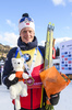 22.12.2019, xkvx, Biathlon IBU Weltcup Le Grand Bornand, Verfolgung Herren, v.l. Johannes Thingnes Boe (Norway) nach der Siegerehrung / after the medal ceremony