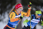 28.12.2019, xkvx, Langlauf Tour de Ski Lenzerheide, Massenstart Damen, v.l. Pia Fink (Germany) in aktion / in action competes