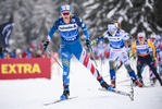 28.12.2019, xkvx, Langlauf Tour de Ski Lenzerheide, Massenstart Damen, v.l. Jessica Diggins (United States) in aktion / in action competes