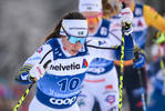 28.12.2019, xkvx, Langlauf Tour de Ski Lenzerheide, Massenstart Damen, v.l. Charlotte Kalla (Sweden) in aktion / in action competes