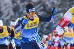 28.12.2019, xkvx, Langlauf Tour de Ski Lenzerheide, Massenstart Herren, v.l. Giandomenico Salvadori (Italy) in aktion / in action competes