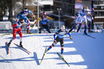 29.12.2019, xkvx, Langlauf Tour de Ski Lenzerheide, Sprint Finale, v.l. Udnes Weng Tiril (Norway) and Katerina Janatova (Czech Republic) in aktion / in action competes