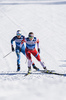 29.12.2019, xkvx, Langlauf Tour de Ski Lenzerheide, Sprint Finale, v.l. Sophie Caldwell (United States) and Caspersen Falla Maiken (Norway) in aktion / in action competes