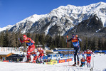 29.12.2019, xkvx, Langlauf Tour de Ski Lenzerheide, Sprint Finale, v.l. Alexander Bolshunov (Russia) and Federico Pellegrino (Italy) in aktion / in action competes