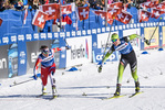 29.12.2019, xkvx, Langlauf Tour de Ski Lenzerheide, Sprint Finale, v.l. Caspersen Falla Maiken (Norway) and Anamarija Lampic (Slovenia) im Ziel / in the finish