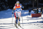 01.01.2020, xkvx, Langlauf Tour de Ski Toblach, Pursuit Damen, v.l. Ebba Andersson (Sweden) in aktion / in action competes