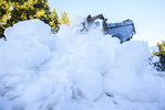 02.01.2020, xkvx, Biathlon IBU Weltcup Oberhof, Vorbereitungen, v.l. LKW bringt den Schnee zur Strecke / brings the snow to the track