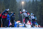 10.01.2019, xkvx, Biathlon IBU Weltcup Oberhof, Sprint Herren, v.l. Vetle Sjaastad Christiansen (Norway) in aktion / in action competes