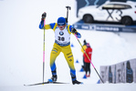 16.01.2019, xkvx, Biathlon IBU Weltcup Ruhpolding, Sprint Herren, v.l. Jesper Nelin (Sweden) in aktion / in action competes