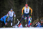 16.01.2019, xkvx, Biathlon IBU Weltcup Ruhpolding, Sprint Herren, v.l. Benedikt Doll (Germany) in aktion / in action competes