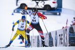 16.01.2019, xkvx, Biathlon IBU Weltcup Ruhpolding, Sprint Herren, v.l. Tobias Eberhard (Austria) in aktion / in action competes