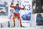 18.01.2019, xkvx, Biathlon IBU Weltcup Ruhpolding, Staffel Herren, v.l. Fangming Cheng (China) in aktion / in action competes