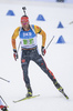 18.01.2019, xkvx, Biathlon IBU Weltcup Ruhpolding, Staffel Herren, v.l. Philipp Nawrath (Germany) in aktion / in action competes