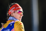 24.01.2019, xkvx, Biathlon IBU Weltcup Pokljuka, Einzel Damen, v.l. Denise Herrmann (Germany) schaut / looks on