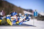 07.02.2020, xkvx, Biathlon IBU Cup Martell, Training Damen und Herren, v.l. Anna Hedstrom (Sweden)  / 