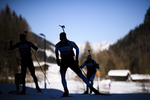 07.02.2020, xkvx, Biathlon IBU Cup Martell, Training Damen und Herren, v.l. Dominic Schmuck (Germany) und Sandro Bovisi (Switzerland)  / 