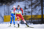 08.02.2020, xkvx, Biathlon IBU Cup Martell, Sprint Damen, v.l. Baiba Bendika (Latvia) in aktion / in action competes