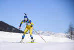 08.02.2020, xkvx, Biathlon IBU Cup Martell, Sprint Damen, v.l. Anna Hedstrom (Sweden) in aktion / in action competes