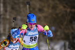 08.02.2020, xkvx, Biathlon IBU Cup Martell, Sprint Damen, v.l. Anastasiia Porshneva (Russia) in aktion / in action competes