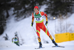 08.02.2020, xkvx, Biathlon IBU Cup Martell, Sprint Herren, v.l. Zhenyu Zhu (China) in aktion / in action competes