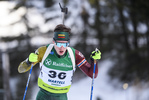 08.02.2020, xkvx, Biathlon IBU Cup Martell, Sprint Herren, v.l. Jokubas Mackine (Lithuania) in aktion / in action competes