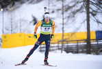 08.02.2020, xkvx, Biathlon IBU Cup Martell, Sprint Herren, v.l. Justus Strelow (Germany) in aktion / in action competes