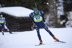 08.02.2020, xkvx, Biathlon IBU Cup Martell, Sprint Herren, v.l. Thierry Chenal (Italy) in aktion / in action competes