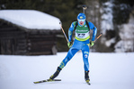 08.02.2020, xkvx, Biathlon IBU Cup Martell, Sprint Herren, v.l. Danil Beletskiy (Kazakhstan) in aktion / in action competes