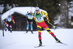 08.02.2020, xkvx, Biathlon IBU Cup Martell, Sprint Herren, v.l. Pjotr Karel A Dielen (Belgium) in aktion / in action competes