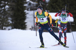 08.02.2020, xkvx, Biathlon IBU Cup Martell, Sprint Herren, v.l. Lucas Fratzscher (Germany) in aktion / in action competes