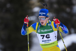 08.02.2020, xkvx, Biathlon IBU Cup Martell, Sprint Herren, v.l. Malte Stefansson (Sweden) in aktion / in action competes