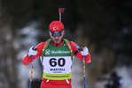 08.02.2020, xkvx, Biathlon IBU Cup Martell, Sprint Herren, v.l. Mehmet Ustuntas (Turkey) in aktion / in action competes