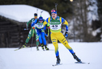 08.02.2020, xkvx, Biathlon IBU Cup Martell, Sprint Herren, v.l. Oskar Brandt (Sweden) in aktion / in action competes