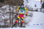 08.02.2020, xkvx, Biathlon IBU Cup Martell, Sprint Herren, v.l. Tom Lahaye-Goffart (Belgium) in aktion / in action competes