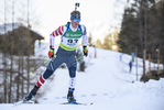 08.02.2020, xkvx, Biathlon IBU Cup Martell, Sprint Herren, v.l. Alex Howe (United States) in aktion / in action competes
