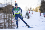 08.02.2020, xkvx, Biathlon IBU Cup Martell, Sprint Herren, v.l. Michael Durand (Italy) in aktion / in action competes