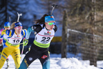 09.02.2020, xkvx, Biathlon IBU Cup Martell, Massenstart Damen, v.l. Caroline Colombo (France) in aktion / in action competes