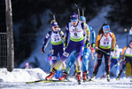 09.02.2020, xkvx, Biathlon IBU Cup Martell, Massenstart Damen, v.l. Olga Abramova (Ukraine) in aktion / in action competes