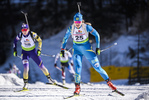 09.02.2020, xkvx, Biathlon IBU Cup Martell, Massenstart Damen, v.l. Alina Kolomiyets (Kazakhstan) in aktion / in action competes