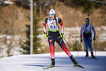 09.02.2020, xkvx, Biathlon IBU Cup Martell, Massenstart Damen, v.l. Kirsten Daae Wiig (Norway) in aktion / in action competes