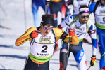 09.02.2020, xkvx, Biathlon IBU Cup Martell, Massenstart Herren, v.l. Lucas Fratzscher (Germany) in aktion / in action competes